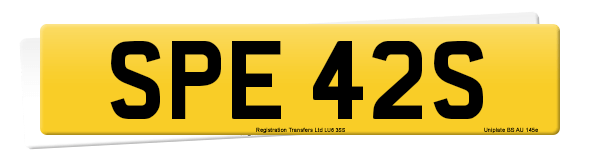 Registration number SPE 42S